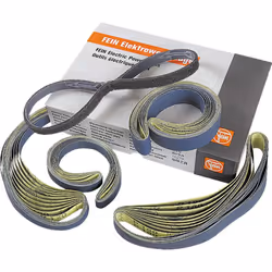 Nettoyage des salissures, élimination des rayures, jusqu'à un ponçage satiné parfait(Kit de base Fein pour ponceuse de tubes  ...