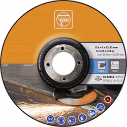 Informations techniques Dimension produit, Ø : 125 mm Régime (max.) : 12250 tr/min Ø de perçage : 22.23 mm Fonctionnalités Po ...