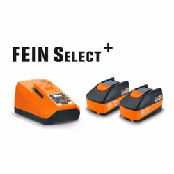 Pack énergie FEIN 2 batteries de 6,0 AH tension 18 V et chargeur rapide - FEIN SELECT PLUS Temps de recharge minimal grâce au ...