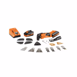 FEIN Cordless MULTIMASTER AMM 500 Plus Top, Polissage, Sciage, Noir, Orange, 18500 OPM, 11000 OPM, 3,4°, 85 dB