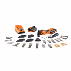 FEIN Cordless MULTIMASTER AMM 700 Max Top, Découpe, Polissage, Noir, Orange, 19500 OPM, 10000 OPM, 4°, 94 dB