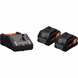 2 batteries ProCORE Li-Ion à cellules haute puissance avec chargeur rapide GAL 18V-160. Temps de charge courts grâce au coura ...