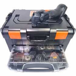 Contenu de la livraison: - 1x Fein Multimaster sans fil AMM 500 Plus outil multifonctionnel 18 V - 1x L-Boxx 136 - 1x i-Rack  ...