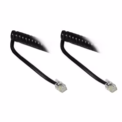 Alcasa THS-02, 2 m, RJ-10, RJ-10, Noir, Mâle, Mâle