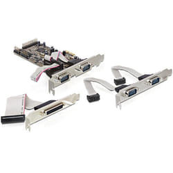 DeLOCK PCI Express card 4 x serial, 1x parallel carte et adaptateur d'interfaces