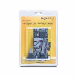 DeLOCK PCI Express card 4 x serial, 1x parallel carte et adaptateur d'interfaces