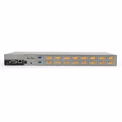 LevelOne KVM-1631 commutateur écran, clavier et souris Grille de montage Noir