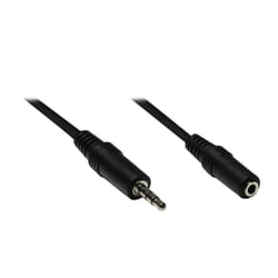 Alcasa AS-35V3 câble audio 3 m 3,5mm Noir