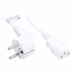 Alcasa P0130-W025, 2,5 m, CEE7/7, IEC C13, H05VV-F, 250 V