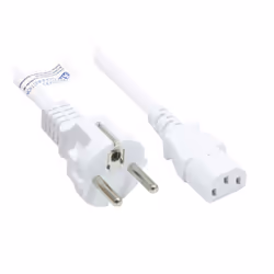 Alcasa P0030-W015, 1,5 m, CEE7/7, Coupleur C13, H05VV-F, 250 V, 10 A