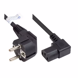 Alcasa P0131-S018, 1,8 m, Prise d'alimentation type E+F, Coupleur C13, H05VV-F, 250 V, 10 A