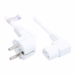 Alcasa P0131-W050, 5 m, Prise d'alimentation type E+F, Coupleur C13, H05VV-F, 250 V, 10 A