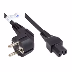 Alcasa P0150-S018, 1,8 m, Prise d'alimentation type E+F, Coupleur C15, H05VV-F, 250 V, 10 A