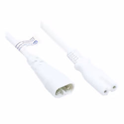 Alcasa P0870-W020, 2 m, Coupleur C8, Coupleur C7, H03VVH2-F, 250 V, 2.5 A