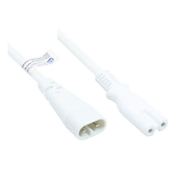 Alcasa P0870-W020 câble électrique Blanc 2 m Coupleur C8 Coupleur C7