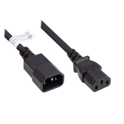 Alcasa P1430-S015 câble électrique Noir 1,5 m Coupleur C14 Coupleur C13