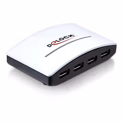DeLOCK USB 3.0 External HUB 4 Port, 5000 Mbit/s, Noir, Blanc, 5 V, 4 A, Windows 2000/XP/XP-64/Vista/Vista-64/7/7-64, Linux ex ...