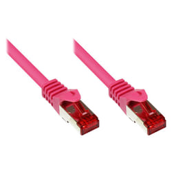 Alcasa 10m Cat6 S/FTP câble de réseau Magenta S/FTP (S-STP)