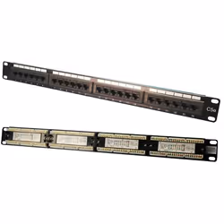 LogiLink CAT5e Patch Panel, RJ-45, Cat5e, Noir