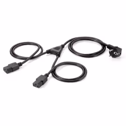 Equip 112220, 1,8 m, Prise d'alimentation type F, Coupleur 2 x C13