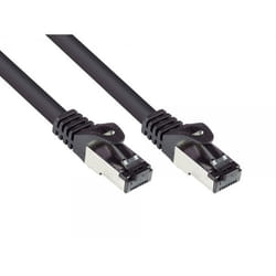 Alcasa 8060-HP100S câble de réseau Noir 10 m Cat6a S/FTP (S-STP)