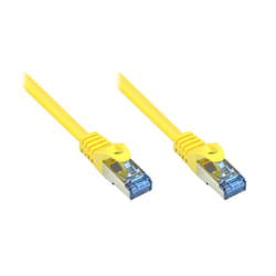 Alcasa S/FTP Cat6A 3m câble de réseau Jaune SF/UTP (S-FTP)