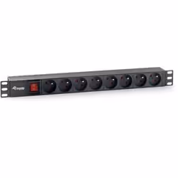 Equip 333285, 1U, horizontale, Plastique, Noir, 8 sortie(s) CA, 1,8 m