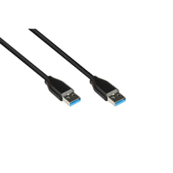 Alcasa 2831-AA005S câble USB 0,5 m USB 3.2 Gen 2 (3.1 Gen 2) USB A Noir