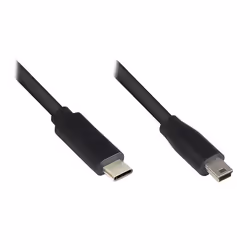 Alcasa 3310-CM030, 3 m, USB C, 5 x Micro-USB B, USB 2.0, 0,48 Gbit/s, Noir