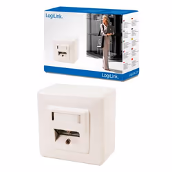 LogiLink NP0039 boitier de prise de courant Blanc