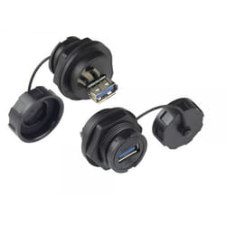 Alcasa IC04-U304 connecteur de fils USB A Noir