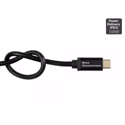 Alcasa 2213-SF015S câble USB 1,5 m USB 2.0 USB C Noir