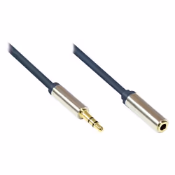 Alcasa GC-M0053, 3,5mm, Mâle, 3,5mm, Femelle, 2 m, Bleu