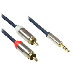 Alcasa GC-M0059 câble audio 2 m 3,5mm 2 x RCA Bleu