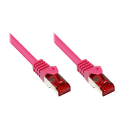 Alcasa CAT6 S/FTP 25 m câble de réseau Magenta S/FTP (S-STP)