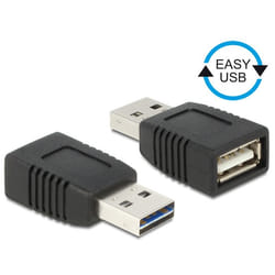 DeLOCK 65520 changeur de genre de câble USB 2.0 A Noir
