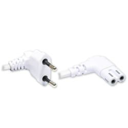 Alcasa 1550-ZW015W câble électrique Blanc 1,5 m CEE7/16 Coupleur C7