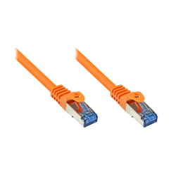 Alcasa Cat6a 40m câble de réseau Orange S/FTP (S-STP)