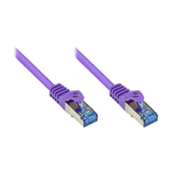 Alcasa RJ45-RJ45, m-m, 40m câble de réseau Violet Cat6a S/FTP (S-STP)