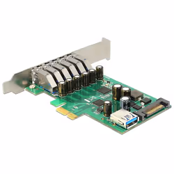 DeLOCK 89377, PCIe, SATA, USB 3.2 Gen 1 (3.1 Gen 1), Windows Vista/Vista-64/7/7-64/8/8-64/8.1/8.1-64, Linux Kernel 2.6.31, 5  ...