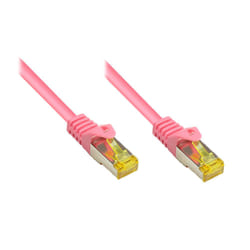 Alcasa 25m Cat7 RJ-45 câble de réseau Magenta S/FTP (S-STP)