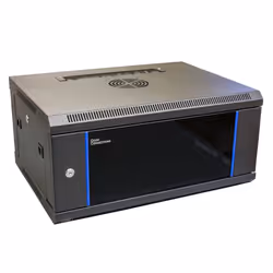 Alcasa GC-R0005, Rack monté sur le mur, 4U, Verrouillage des touches, Noir, Bleu