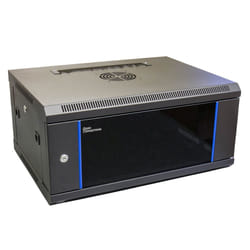 Alcasa GC-R0005 étagère 4U Rack monté sur le mur Noir, Bleu
