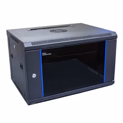 Alcasa GC-R0006, Rack monté sur le mur, 6U, Verrouillage des touches, Noir, Bleu