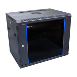 Alcasa GC-R0007 étagère 9U Rack monté sur le mur Noir, Bleu