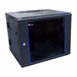 Alcasa GC-R0013, Rack monté sur le mur, 9U, Verrouillage des touches, Noir, Bleu