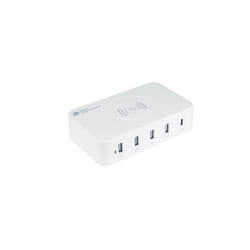 Alcasa PCA-D005W chargeur d'appareils mobiles Universel Blanc Secteur Recharge sans fil Charge rapide Intérieure