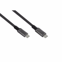 Alcasa 2402-T005A, 0,5 m, USB C, USB C, USB4 Gen 2x2, 20 Gbit/s, Graphite
