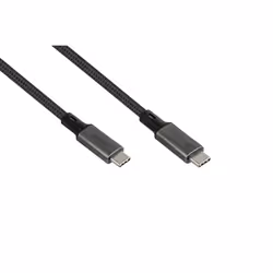 Alcasa 2404-TK018A, 1,8 m, USB C, USB C, USB4 Gen 3x2, 40 Gbit/s, Graphite