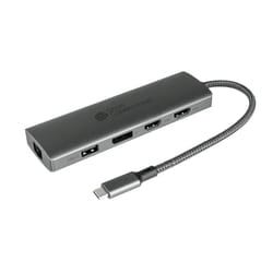 Alcasa HUB-C001A hub & concentrateur USB Type-C 5000 Mbit/s Anthracite